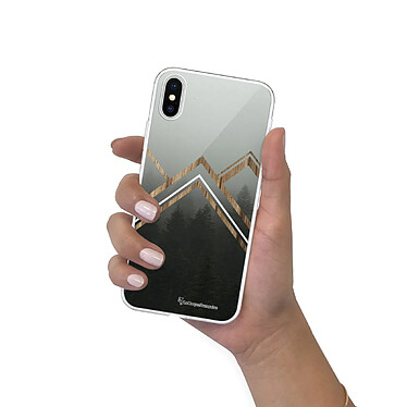 Acheter LaCoqueFrançaise Coque iPhone X/Xs silicone transparente Motif Trio Forêt ultra resistant