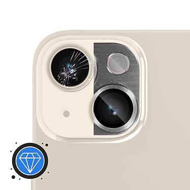 Acheter Avizar Film Caméra pour iPhone 14 et 14 Plus Verre Trempé + Alliage d'Aluminium  Argent