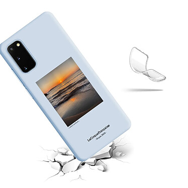 Avis LaCoqueFrançaise Coque Samsung Galaxy S20 Silicone Liquide Douce bleu Soleil Couchant