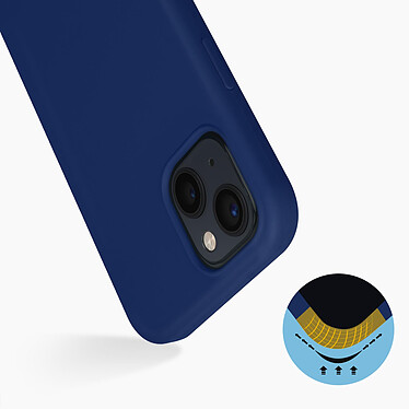 Avis Avizar Coque iPhone 13 Mini Silicone Semi-rigide Finition Soft-touch bleu roi