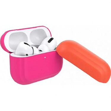 PURO Coque de protection Fuchsia avec Capuchon pour AirPods Pro Rose