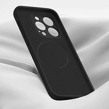 Avis Avizar Coque Magsafe pour iPhone 15 Pro Max Silicone Souple Soft touch  Noir