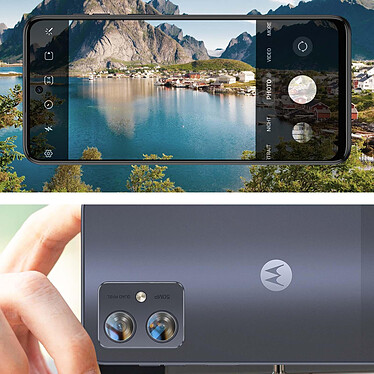 Avizar Film Caméra pour Motorola Moto G54 Verre Trempé 9H Anti-traces  Transparent pas cher