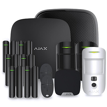 Ajax - Alarme maison Ajax Hub 2 Plus Noir - Kit 5