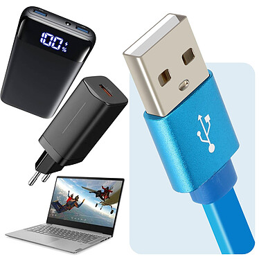 Acheter LinQ Câble USB rétractable Universel 1m Bleu
