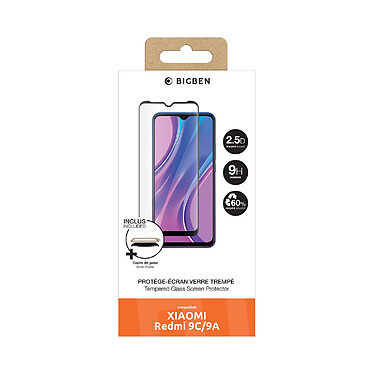 BigBen Connected Protection d'Écran pour Redmi 9C/Redmi 9A en Verre Trempé 2.5D Transparent pas cher