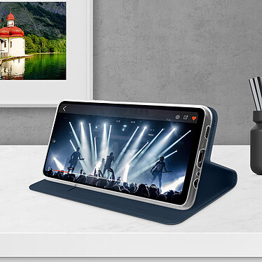 Avis Dux Ducis Housse pour Samsung Galaxy A52 et A52s Étui Porte-carte Fonction Support Vidéo  Bleu Nuit
