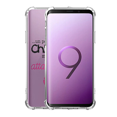 Avis Evetane Coque Samsung Galaxy S9 Plus anti-choc souple angles renforcés transparente Motif Un peu chiante tres attachante