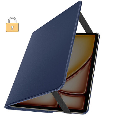 Acheter Avizar Étui Clapet pour iPad Air 13 2024 Folio Rotatif 360 Support Stand Bleu Nuit