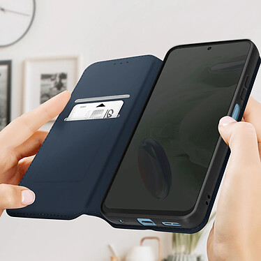 Avis Avizar Housse pour Xiaomi Redmi Note 12 4G clapet magnétique porte-carte Support vidéo  Bleu nuit