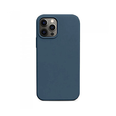 Avis Evetane Coque iPhone 12/12 Pro Silicone liquide Bleu Marine + 2 Vitres en Verre trempé Protection écran Antichocs