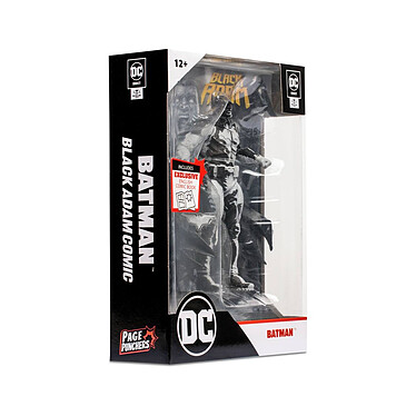 Acheter DC Comics - Figurine et comic book Black Adam Batman Line Art Variant (Gold Label) (SDCC) 18 cm