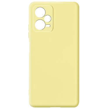 Avizar Coque pour Xiaomi Redmi Note 12 5G Silicone Semi-rigide Finition Douce au Toucher Fine  Jaune
