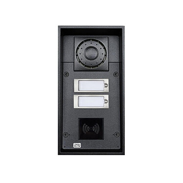 2N - Interphone vidéo IP Force 2 boutons lecteur RFID - 9151102RW