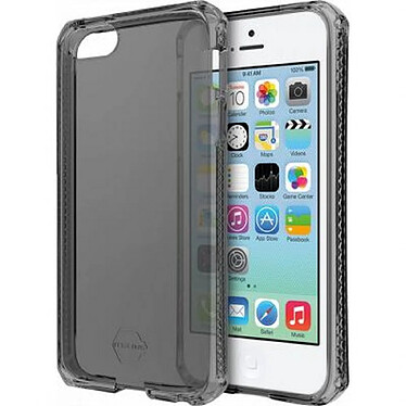 Itskins Coque pour iPhone 5C Semi-rigide Spectrum Noir transparent