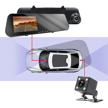 Avis Avizar Dashcam Rétroviseur Écran Intégré Caméra Avant Caméra de Recul Full HD 1080p
