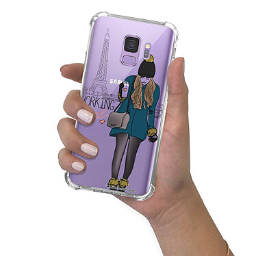 LaCoqueFrançaise Coque Samsung Galaxy S9 anti-choc souple angles renforcés transparente Motif Working girl pas cher