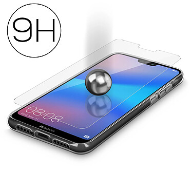 Avizar Coque Arrière + Film Verre Trempé Transparent Huawei P20 Lite - Transparent pas cher