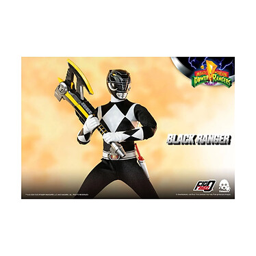 Power Rangers : Mighty Morphin - Figurine FigZero 1/6 Black Ranger 30 cm pas cher