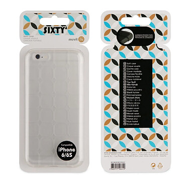 Avis Muvit Coque pour iPhone 6 / 6S / 7 / 8 Souple Sixty Blanc