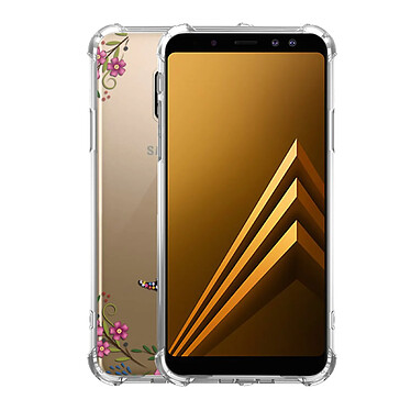 Avis Evetane Coque Samsung Galaxy A8 2018 anti-choc souple angles renforcés transparente Motif Fée Fleurale