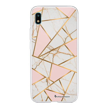 LaCoqueFrançaise Coque Samsung Galaxy A10 360 intégrale transparente Motif Marbre Rose Tendance