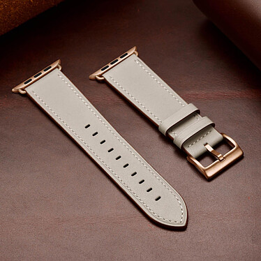 Acheter Avizar Bracelet pour Apple Watch 41mm et 40mm et 38 mm Cuir véritable  Beige