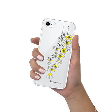 LaCoqueFrançaise Coque iPhone 7/8/ iPhone SE 2020/ 2022 silicone transparente Motif Fleurs Cerisiers ultra resistant pas cher