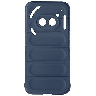 Avizar Coque pour Nothing Phone 2a Antichoc Silicone Motif texturé 3D Bleu Nuit