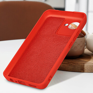 Avis Avizar Coque pour Realme C30 Silicone Semi-rigide Finition Soft-touch  rouge