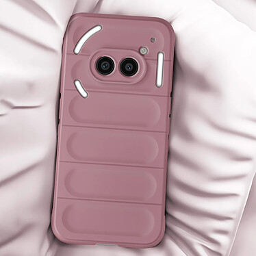 Avis Avizar Coque pour Nothing Phone 2a Antichoc Silicone Motif texturé 3D Rose Champagne