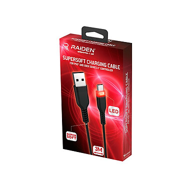Acheter Raiden Câble de recharge et transfert USB C pour manette DualSense PS5