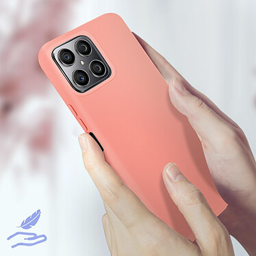 Acheter Avizar Coque pour Honor X8 Silicone Semi-rigide Finition Soft-touch Fine  Rose Pale