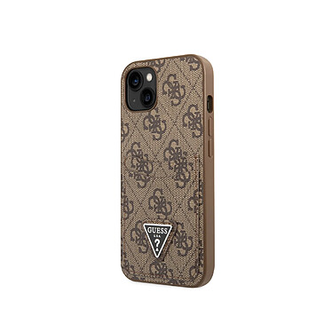 Guess Coque pour Apple iPhone 14 Plus PU 4G Porte-cartes Marron