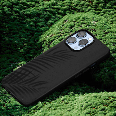 Avis Avizar Coque pour iPhone 15 Pro Silicone gel Anti-traces Compatible QI 100% Recyclable  Noir