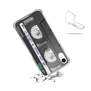 Acheter Evetane Coque iPhone Xr anti-choc souple angles renforcés transparente Motif Cassette