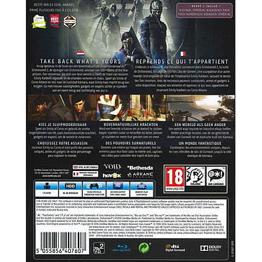 Avis Dishonored 2 (PS4)