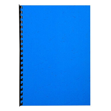RAINEX Lot de 100 Couvertures de reliure matière synthétique Carton mat 250g A4 Bleu royal x 4