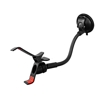 Muvit Support Voiture Universel Flex Rotatif à 360° avec Pince Extensible à 100mm Noir