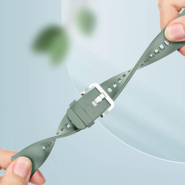Acheter Avizar Bracelet pour Huawei Watch Fit 2 Silicone Résistant Sangle à Trous  vert pâle