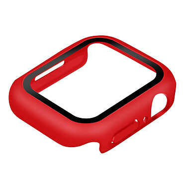 Avizar Coque Apple Watch Serie 7 (41mm) Rigide Finition Soft-touch Enkay rouge