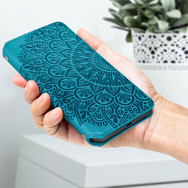 Avis Avizar Étui pour Xiaomi 13 Lite Portefeuille et Support Mandala fleur  Bleu
