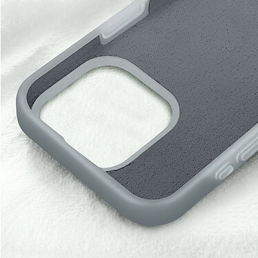 Acheter Avizar Coque pour iPhone 16 Pro Silicone Souple Intérieur Doux Bord Surélevé Gris