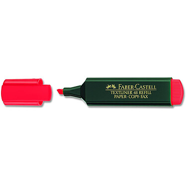 FABER-CASTELL Surligneur 'TEXTLINER 48 Refill', rouge fluo x 10