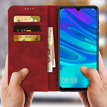 Acheter Avizar Etui folio Rouge Portefeuille pour Huawei P Smart 2019 , Honor 10 Lite