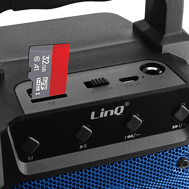 LinQ Enceinte lumineuse sans fil  Bleu, Design Compact et Portable pas cher