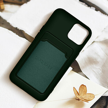 Acheter Forcell Coque pour iPhone 12 et 12 Pro Silicone Souple Porte-carte Fine Légère  Vert
