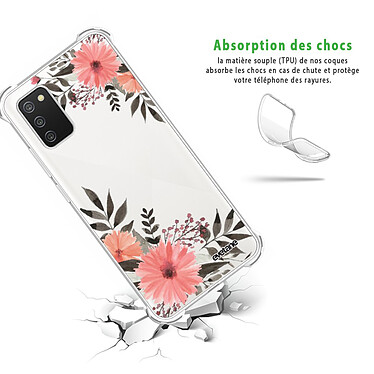 Avis Evetane Coque Samsung Galaxy A02S anti-choc souple angles renforcés transparente Motif Fleurs roses
