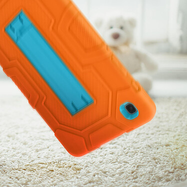 Avizar Coque Samsung Galaxy Tab A7 Lite Antichoc Béquille Support Orange / Bleu pas cher