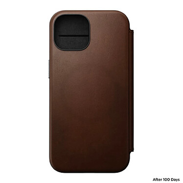 Acheter Nomad Folio Modern Cuir pour iPhone 15 Marron